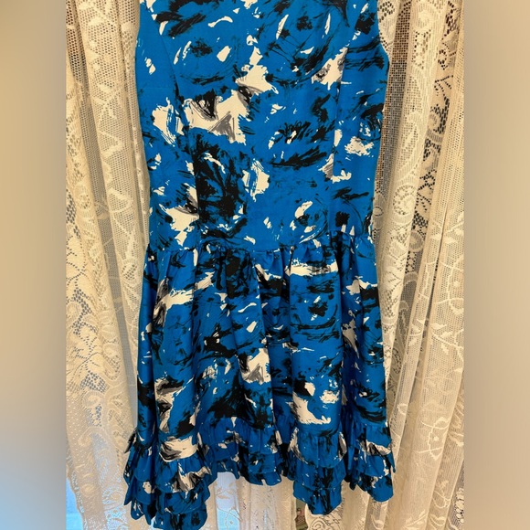 Kensie Floral Blue Mini Dress - Picture 4 of 8